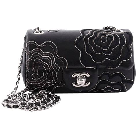 chanel camellia strass bag|chanel mini flap bag lambskin.